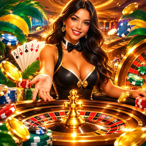 Dealer brasileira em mesa de roleta ao vivo do s63